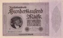 Deutschland 100000 Mark - Gisze - 1923 - Serial S.00355297