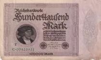 Deutschland 100000 Mark Gisze - 1923 - Serial T- C.00