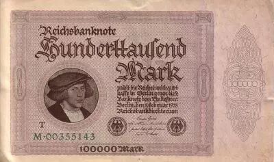 Deutschland 100000 Mark Merchant Gisze