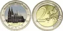 Deutschland 2 Euros - Cologne Cathedral - Colorised - F Stuttgart - 2011