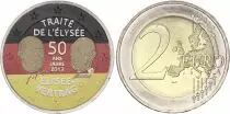 Deutschland 2 Euros - Elys&eacute;e Treaty - Colorised - J (Hamburg) - 2013
