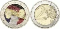 Deutschland 2 Euros - Elys&eacute;e Treaty - Colorised - J (Hamburg) - 2013