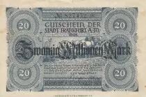 Deutschland 20 000 000 Mark - City of Frankfurt - Num 827452 - 1923