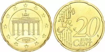 Deutschland 20 Centimes Euro - 2002 A