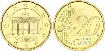 Deutschland 20 Centimes Euro - 2002 G