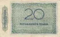 Deutschland 20 Millions Mark - State of Duisburg - 15-09-1923 - Number 001657