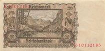 Deutschland 20 Reichsmark - Reichsbanknote - 16-06-1939 - P.185