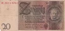 Deutschland 20 Reichsmark - Werner Von Siemens - 1929 - Serial B with different numbers