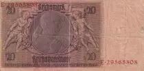 Deutschland 20 Reichsmark - Werner Von Siemens - 1929 - Serial E with different numbers