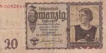 Deutschland 20 Reichsmark - Young woman - Landscape - 1939 - Letter N - P.185