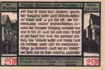 Deutschland 25 Pfennig - P&ouml;sseneck - Notgeld - 1921