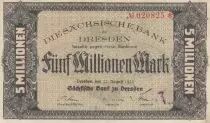 Deutschland 5 000 000 mark - City of Dresden - Number 20825 - 1923
