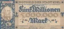 Deutschland 5 000 000 mark - City of Kiel - Number 15896  - 1923