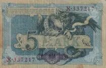 Deutschland 5 Mark -  Germania - Fafnir - 1904 - Serial X - P.8a