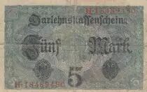 Deutschland 5 Mark - Woman, crown - 1917 - Serial H - P.56b