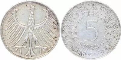 Deutschland 5 Mark Imperial Eagle - 1959