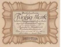 Deutschland 50 Mark �Egg Note� - 1918 - aUNC - P.65