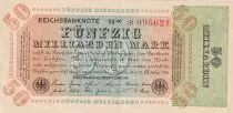 Deutschland 50 Milliarden Mark  - Reichsbanknote 1923 - Serial UB 20 - * 095621