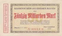 Deutschland 50 milliarden mark - Mayenne state - Number 01614 - 1923