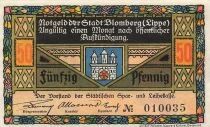 Deutschland 50 Pfennig - Blomberg - Notgeld