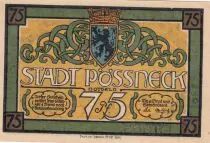 Deutschland 50 Pfennig - Possneck - Notgeld - ND - AU