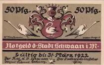 Deutschland 50 Pfennig - Schwaan - Notgeld - 1922