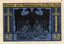 Deutschland 50 Pfennig - Schwarzbourg - Notgeld - 1922