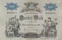 Deutschland 500 Mark - Dresden - 01-01-1907 - Serial 866313