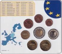 Deutschland BU Euro Coin Set - 2003 (Workshop G)
