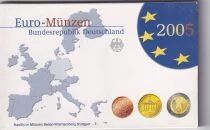 Deutschland EURO 2005 Coin Set - 1 Cent to 2 Euros - Atelier F