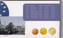 Deutschland EURO 2005 Coin Set - 1 Cent to 2 Euros - Atelier J