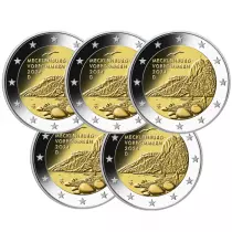 Deutschland LOT 5 X 2 Euros Commemo. UNC - Mecklenburg-Western Pomerania - K&ouml;nigsstuhl (5 Workshops)