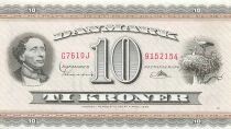 Dinamarca 10 Kroner - H.C. Andersen - 1961 - P.44
