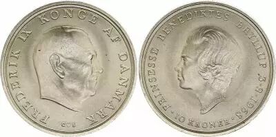 Dinamarca 10 Kroner, Fr�d�ric IX - 1968