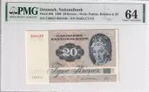 Dinamarca 20 Kroner, Pauline Tutein - House Sparrow - 1988 - Serial C8