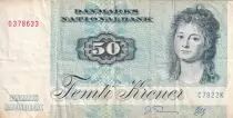Dinamarca 50 Kroner - Mme Ryberg - Fish - 1992 - Serial C.7 - P.50