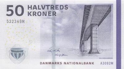 Dinamarca 50 Kroner - Pont de Sallingsund - 2009 - P.98