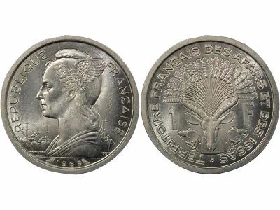 Djibouti 1 Franc, Trial Strike - 1969 Paris