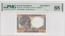 Djibouti 10 Francs ND - 1946 Specimen - PMG 68 EPQ - P.19s
