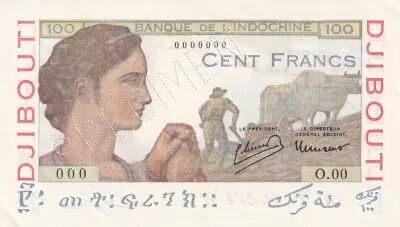 Djibouti 100 Francs - 1946 Specimen