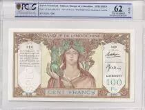 Djibouti 100 Francs - Ruines d\'Angkor - Spécimen - ND (1938) - PCGS OPQ 62