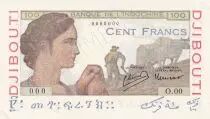 Djibouti 100 Francs Laboureur - 1946 Spécimen - Série O.00