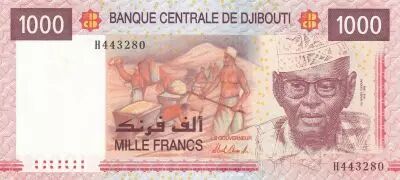Djibouti 1000 Francs - A.A. Ouddoun - Harbor - 2005 (2021) - Neuf - P.42b - Prefix H