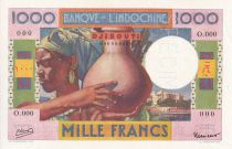Djibouti 1000 Francs - Woman with jug - 1946 - Specimen - AU to UNC - P.20s