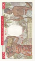 Djibouti 1000 Francs Femme assise - A Plats Rouges - Spécimen - 1947