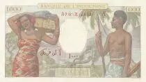 Djibouti 1000 Francs Market scene ND (1938) - Specimen