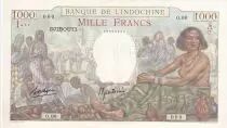 Djibouti 1000 Francs Sc&egrave;ne de march&eacute; - 1938 - Sp&eacute;cimen - P.10s