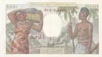 Djibouti 1000 Francs Sc&egrave;ne de march&eacute; - 1938 - Sp&eacute;cimen - P.10s