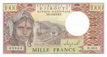 Djibouti 1000 Francs Trains - Camels -  1991 - Serial R.004