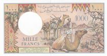 Djibouti 1000 Francs Trains - Camels -  1991 - Serial R.004